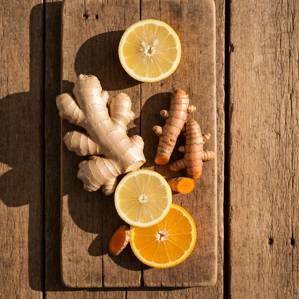 Imbir, kurkuma i cytrusy